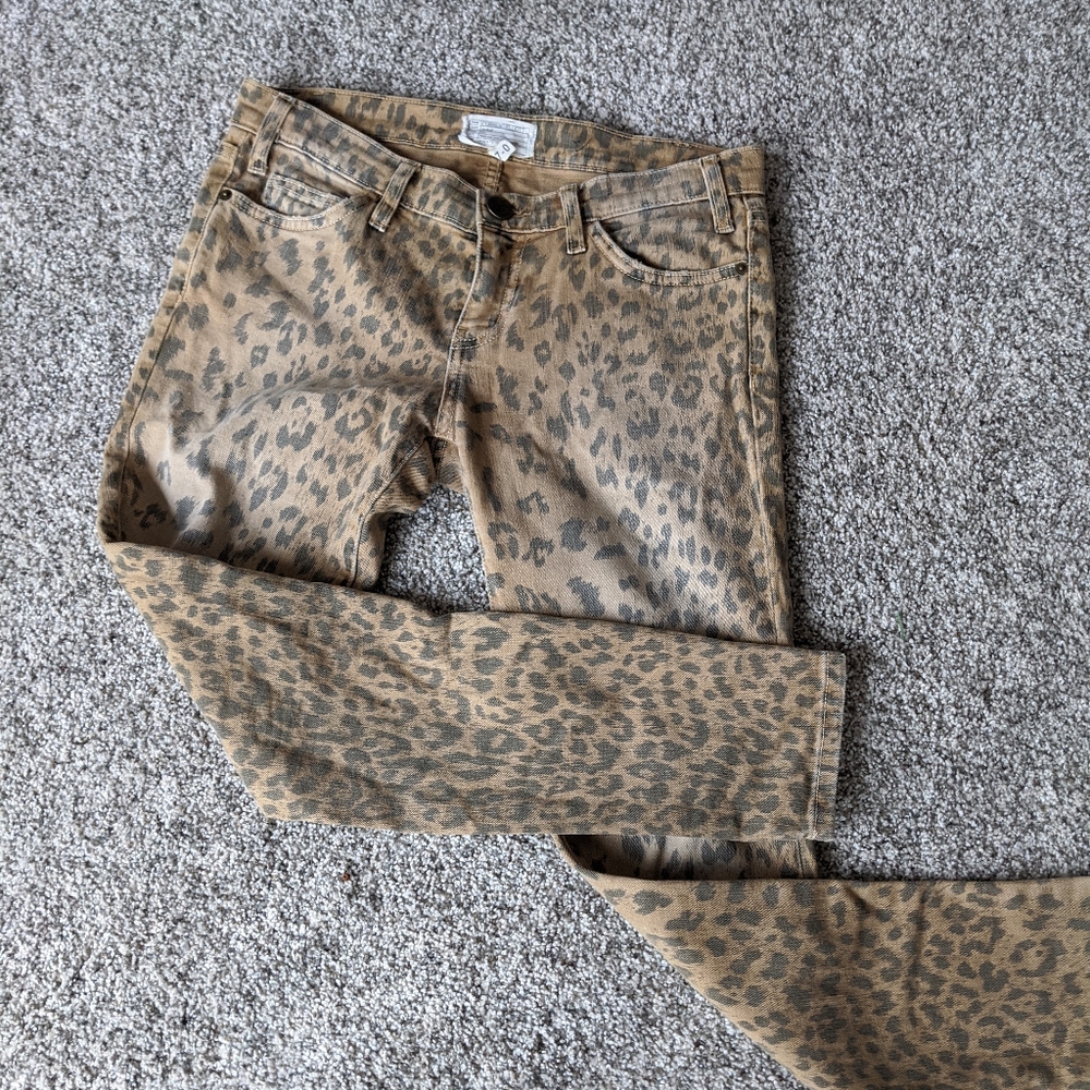 Current Elliott Animal print jeans Sz27